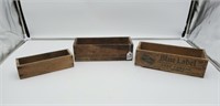 3 Pc. Vintage wooden boxes