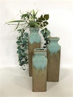 Three Apropos ceramic vases