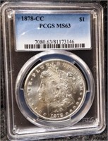 1878-CC Carson City MS63 Morgan Silver Dollar