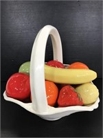 Ceramic fruit basket