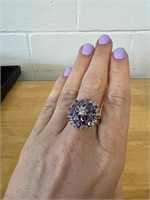 Vintage costume jewelry ring size 10