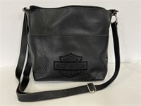 Black leather Harley Davidson crossbody bag
