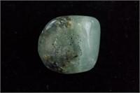 Chinese Jadeite Two-Tone Pebble Pendant