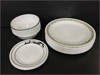 Large lot of Corelle chip resistant dinnerware