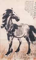 Xu Beihong 1895-1953 Chinese Lithography Horse