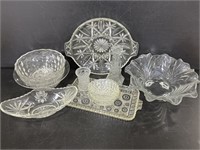 Lot of glass home & dining pieces