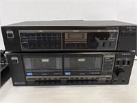Sanyo stereo, cassette deck and turntable