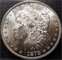 1878 Morgan Silver Dollar - 8 Tail Feathers