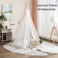 Mlian Lace Teepee Tent with Dreamcatcher
