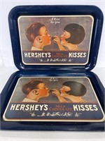Pair of vintage Hershey’s metal serving trays