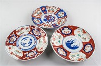 3 19th Century Japanese Porcelain Imari Plates