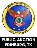 McAllen Police Department online auction 8/16/2022