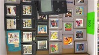 Game Boy Console and Assortment of Games
