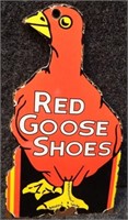 Red Goose Shoes Porcelain Door Push Sign