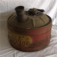 Vintage Edward Brand Metal Gas Canister -A