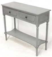 Gray 2 drawer console table
