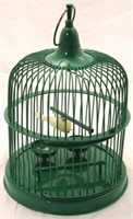 Green birdcage