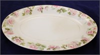 Porcelain Silesia Oval Platter w/ roses