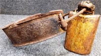 Primitive Hand Forged Cowbell with Collar