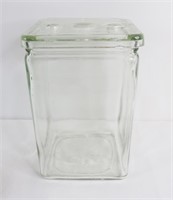 Antique Glass Battery Jar With Lid - Exide