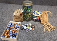 Antique Glass & Clay Marbles