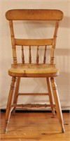 Antique Rustic Farmhouse Chair 34"h