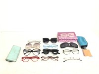 Lot of 12 Glasses and cases
