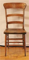 Antique Rustic Farmhouse Chair 38"h