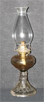 Antique Early Pressed Glass Oil Lamp