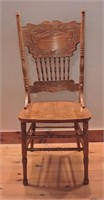 Vintage Double Pressed Back Chair