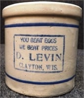 D. Levin Clayton Red Wing Beater Jar