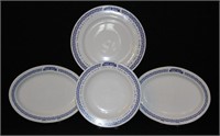 4 pcs Vintage Shrimp Bucket Porcelain Platters