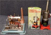 (2) Vintage Steam Engine Toys