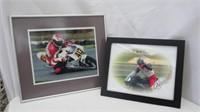 Framed Motorcycle Racing Photos