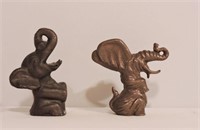2 Vintage Figural Bottle Openers- Elephants