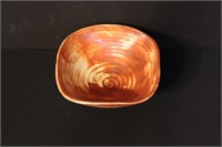 Vintage Glazed Terracotta Bowl 8" - Signed