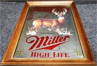 Whitetail Deer Miller High Life Beer Mirror