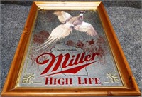 Pheasant Miller High Life Beer Mirror