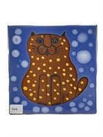 Espinosa Pottery Cat Tile