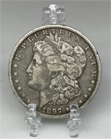 1897 - O Morgan Silver Dollar