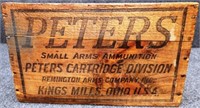 Peter's Small Arms Ammunition Wooden Crate