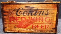 Cokins Red Wing Brewing Wooden Beer Crate
