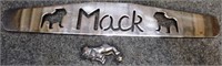 Mack Semi Truck Hood Ornament & Chrome Emblem