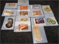 (28) Vintage Beer Labels, Business Cards & More