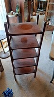 Wood shelf, approximately 40 inches tall,  12