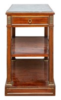 Neoclassical Style Mahogany Etagere Table
