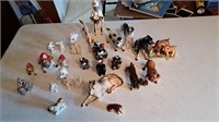 Ceramic dogs figurines