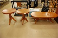 2 End Tables and Coffee Table