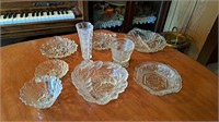 Miscellaneous pressed glass