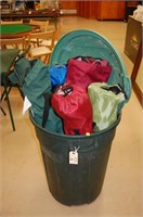 Cornerstone Garbage Can with 5 Camping Chairs